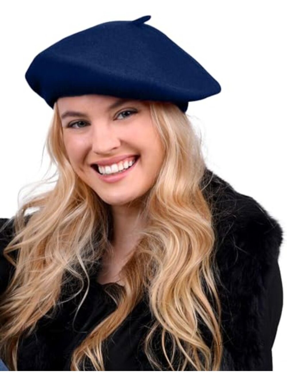 Classic French Wool Beret Hat for Women, Lightweight Vintage Style Cap